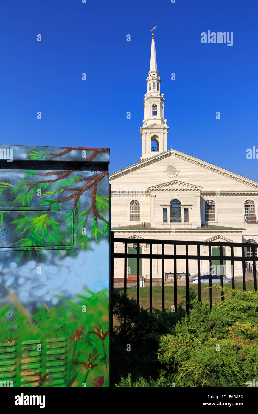 First Baptist Church, Providence, Rhode Island, USA Stock Photo