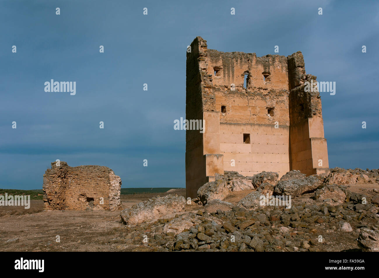 Roman Iberian city of Castulo, Castle of Santa Eufemia, Linares, Jaen province, Region of Andalusia, Spain, Europe Stock Photo