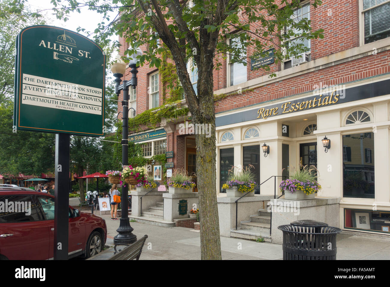 downtown Dartmouth college Hanover NH Stock Photo Alamy