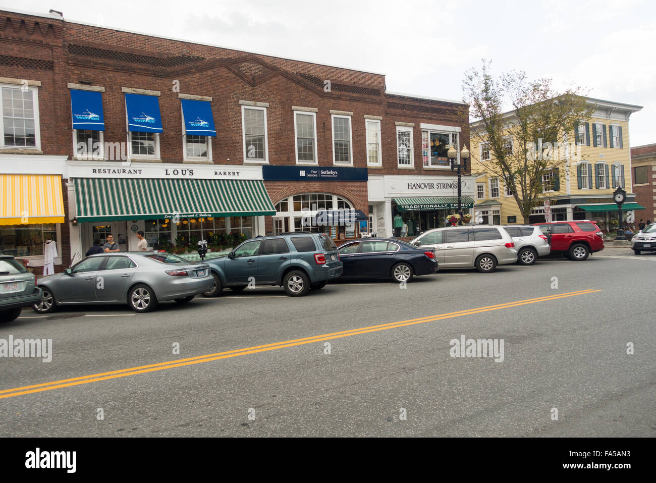 downtown Dartmouth college Hanover NH Stock Photo Alamy