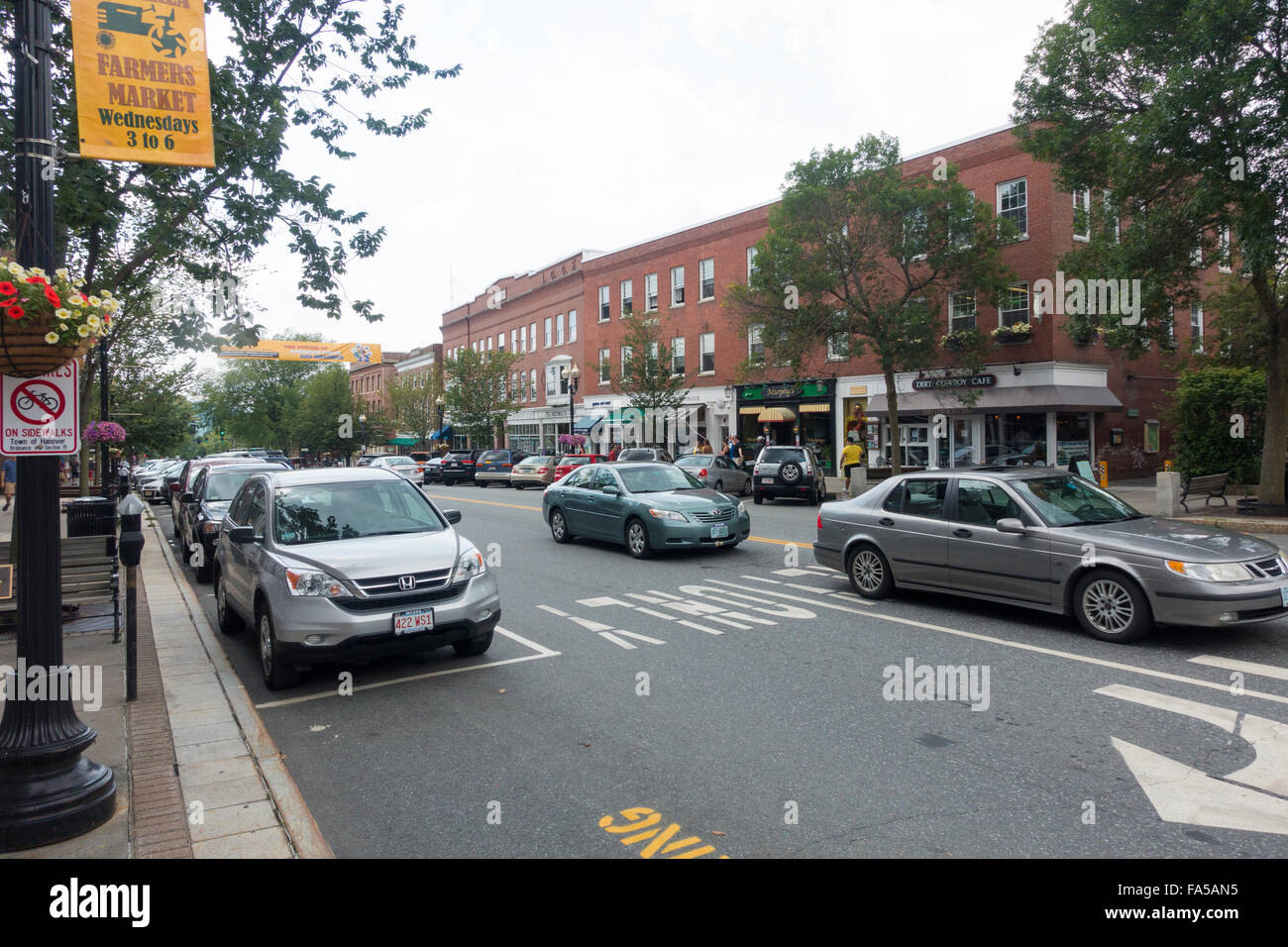 downtown Dartmouth college Hanover NH Stock Photo Alamy