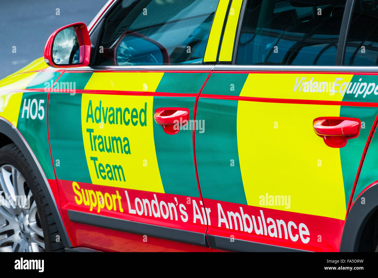 Advanced trauma team vehicle, London, England, U.K. Stock Photo