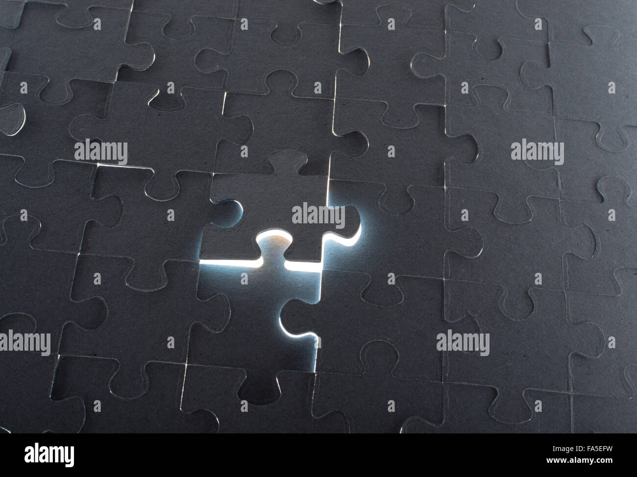 Grey puzzle background with empty space Stock Photo - Alamy