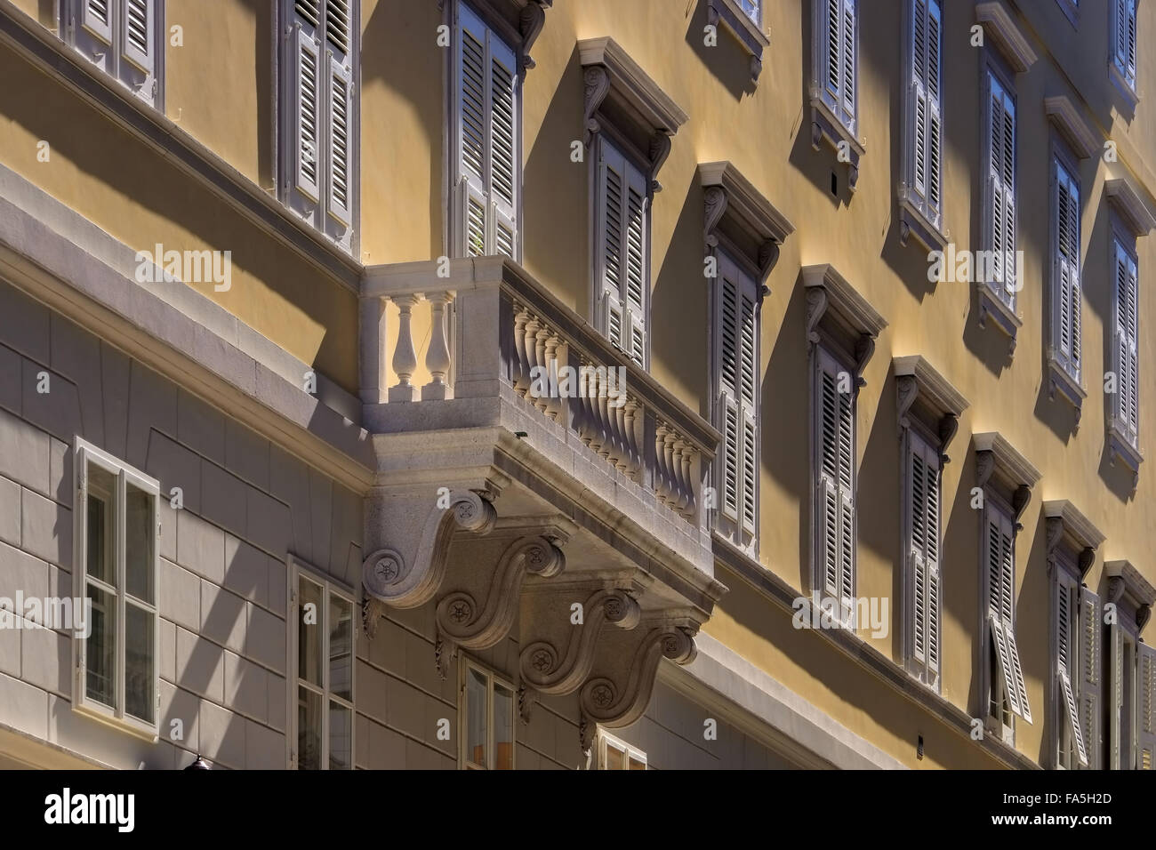 Triest Architektur Detail - Trieste architecture detail 02 Stock Photo