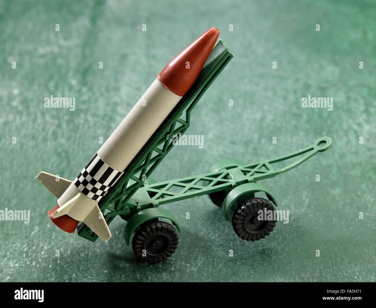 plastic toy missile with carrier Stock Photo - Alamy