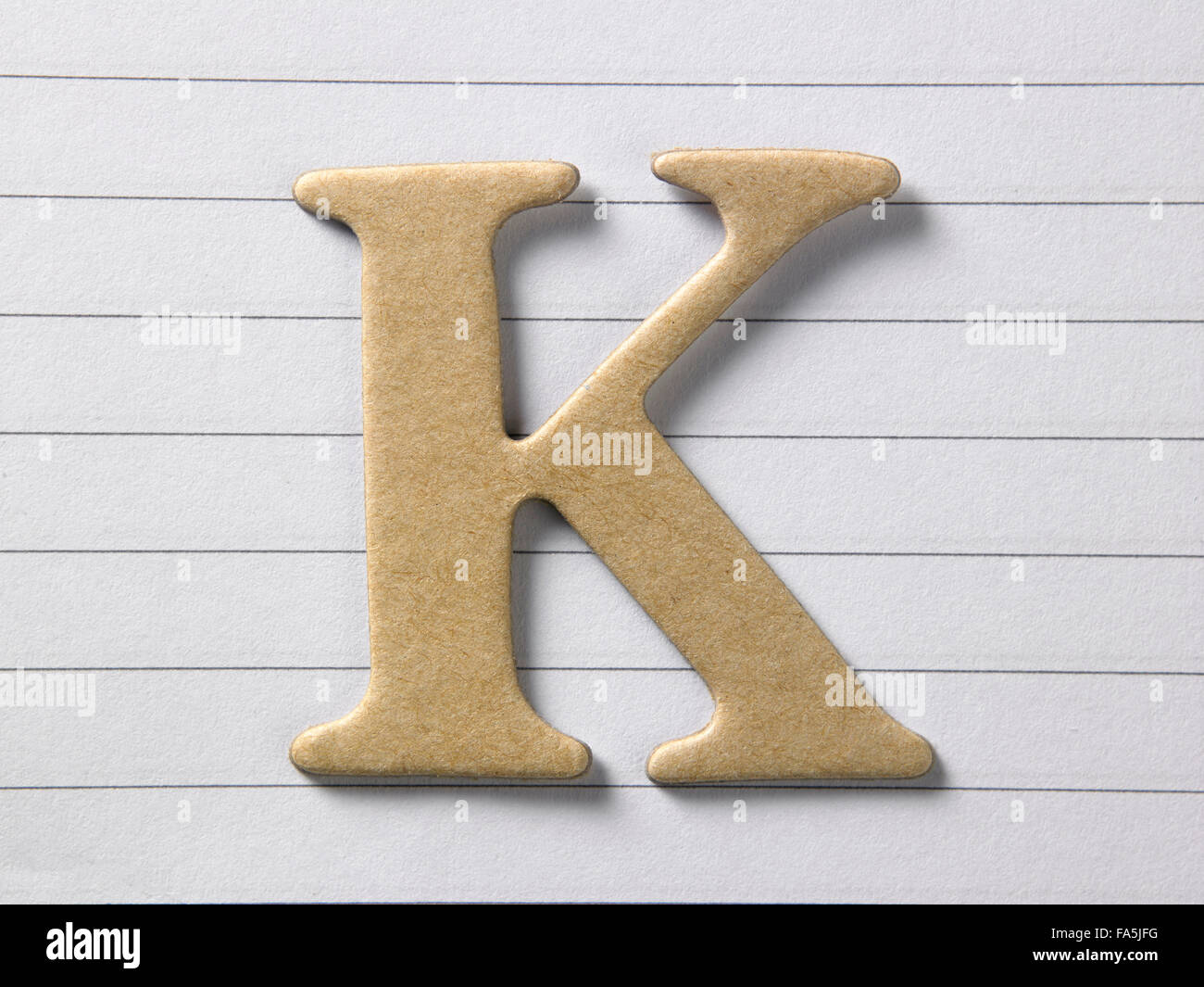 close up of alphabet k on single line book Stock Photo - Alamy