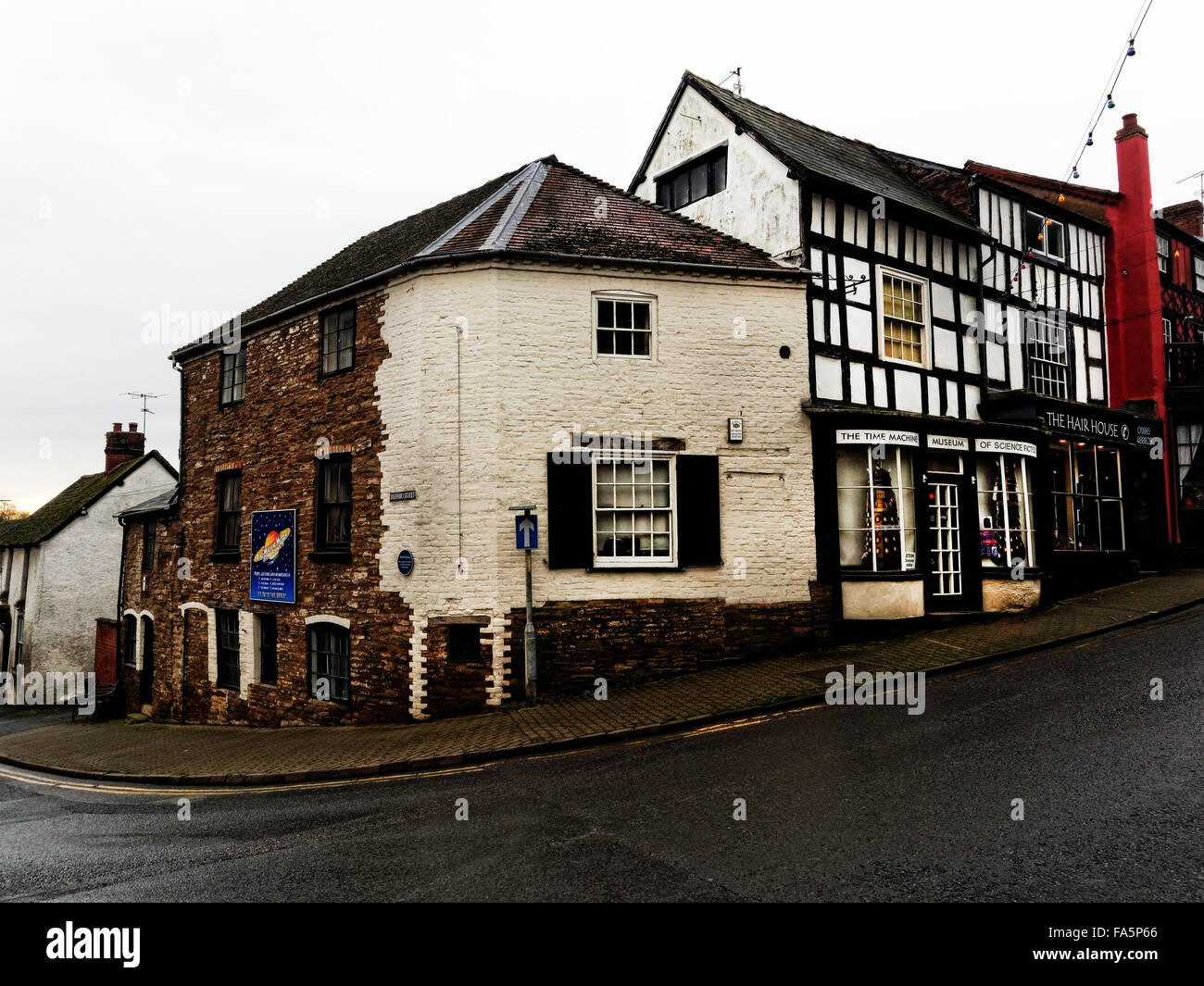 The 16th century Old Bakery and Old Post Office at Bromyard, a town