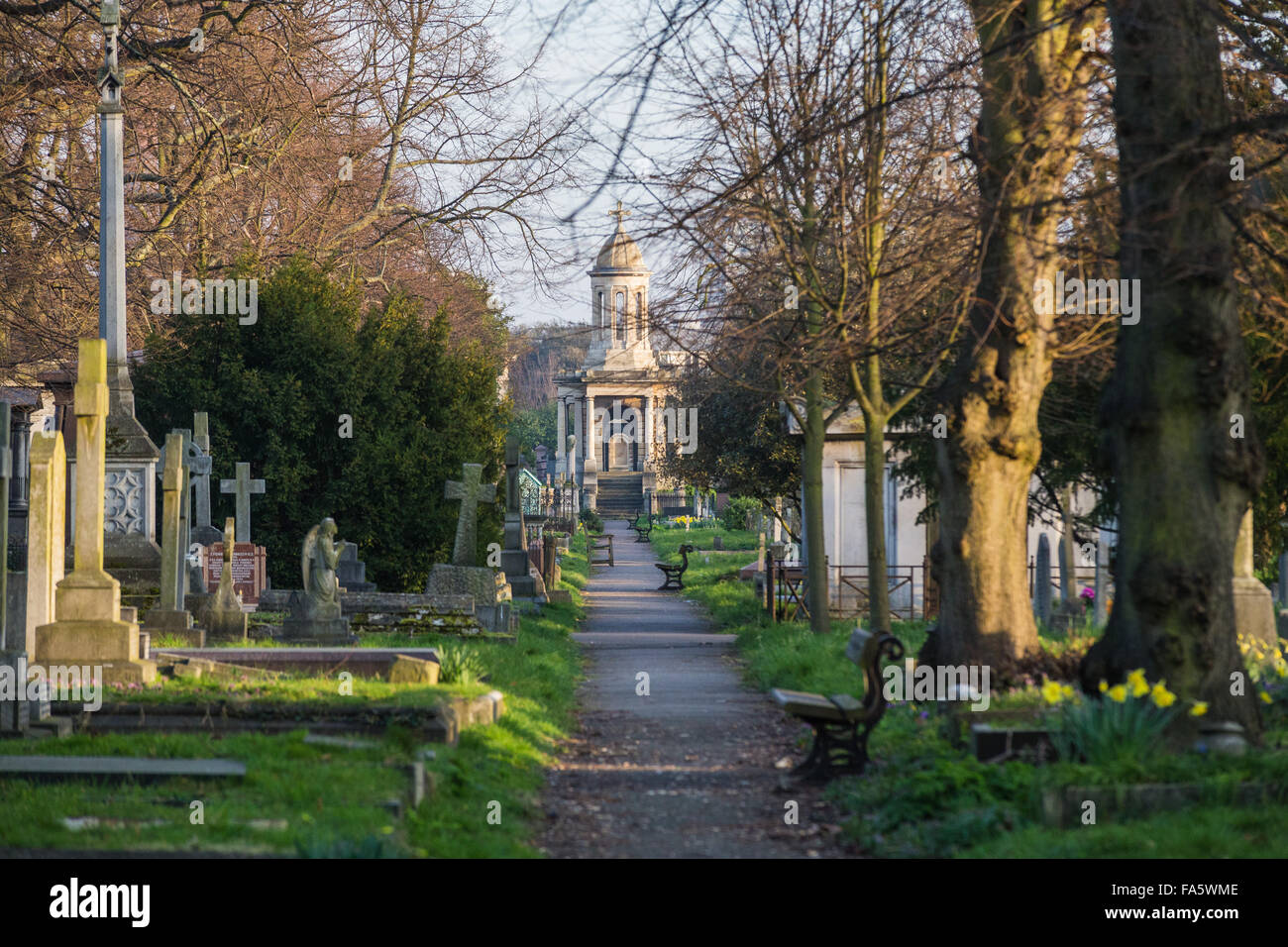 Brompton Cemetery, West Brompton, London, England, United Kingdom Stock Photo
