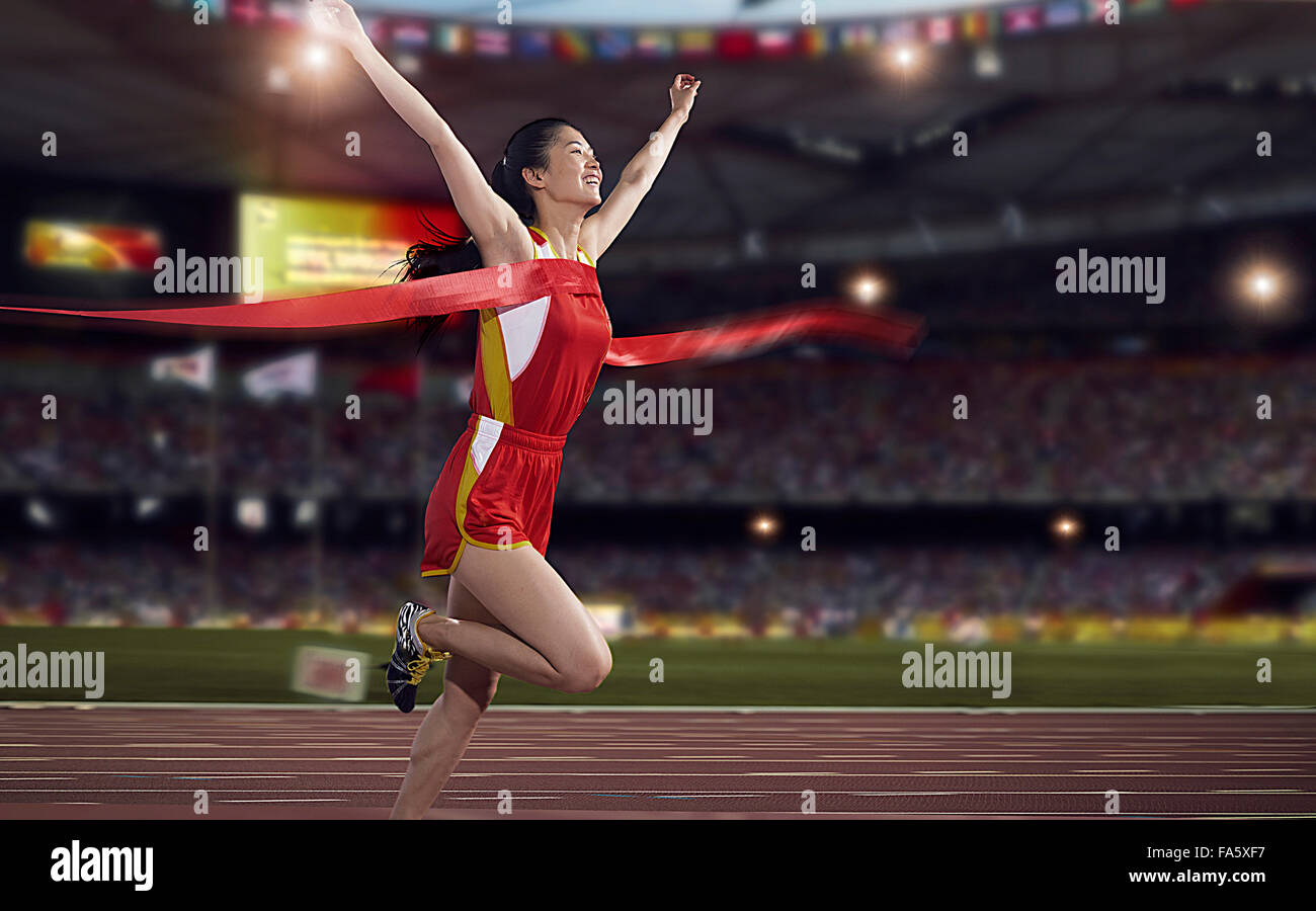 Track and field athletes in the field Stock Photo Alamy