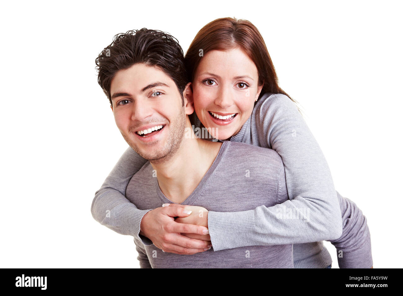 Man Giving Young Woman Piggyback Ride Smiling Side View High-Res Stock  Photo - Getty Images