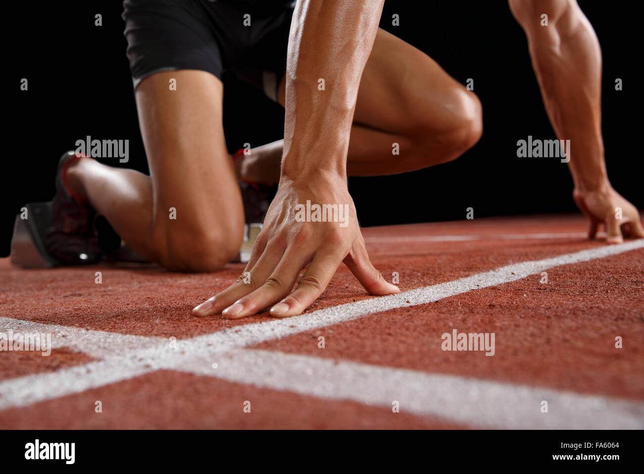 Track and field athletes Stock Photo Alamy