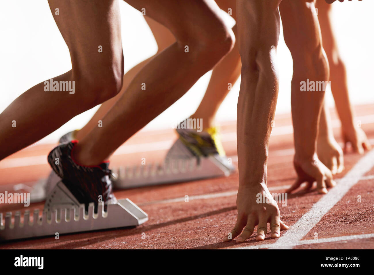 Track and field athletes Stock Photo Alamy