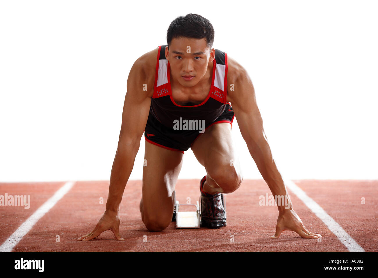 Track and field athlete Stock Photo Alamy