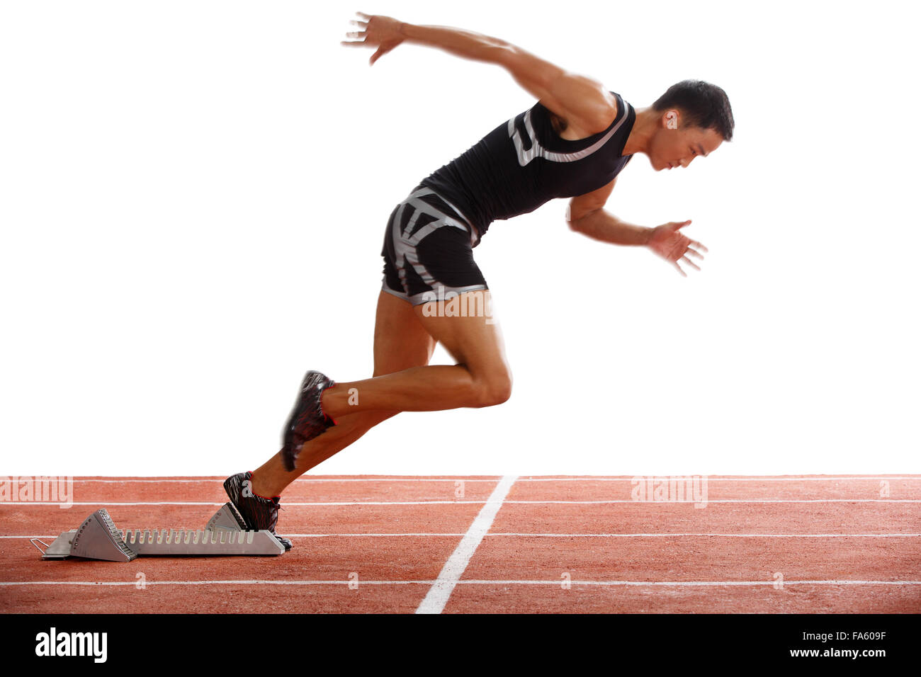 Track and field athlete Stock Photo Alamy