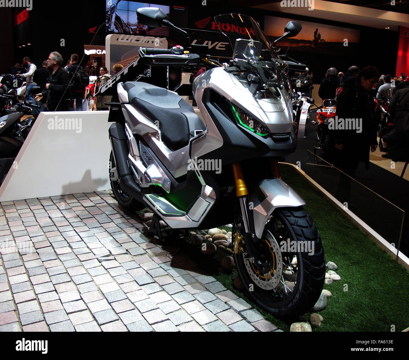 ADV Honda scooter concept,Paris Motorcycle Show,France Stock Photo - Alamy