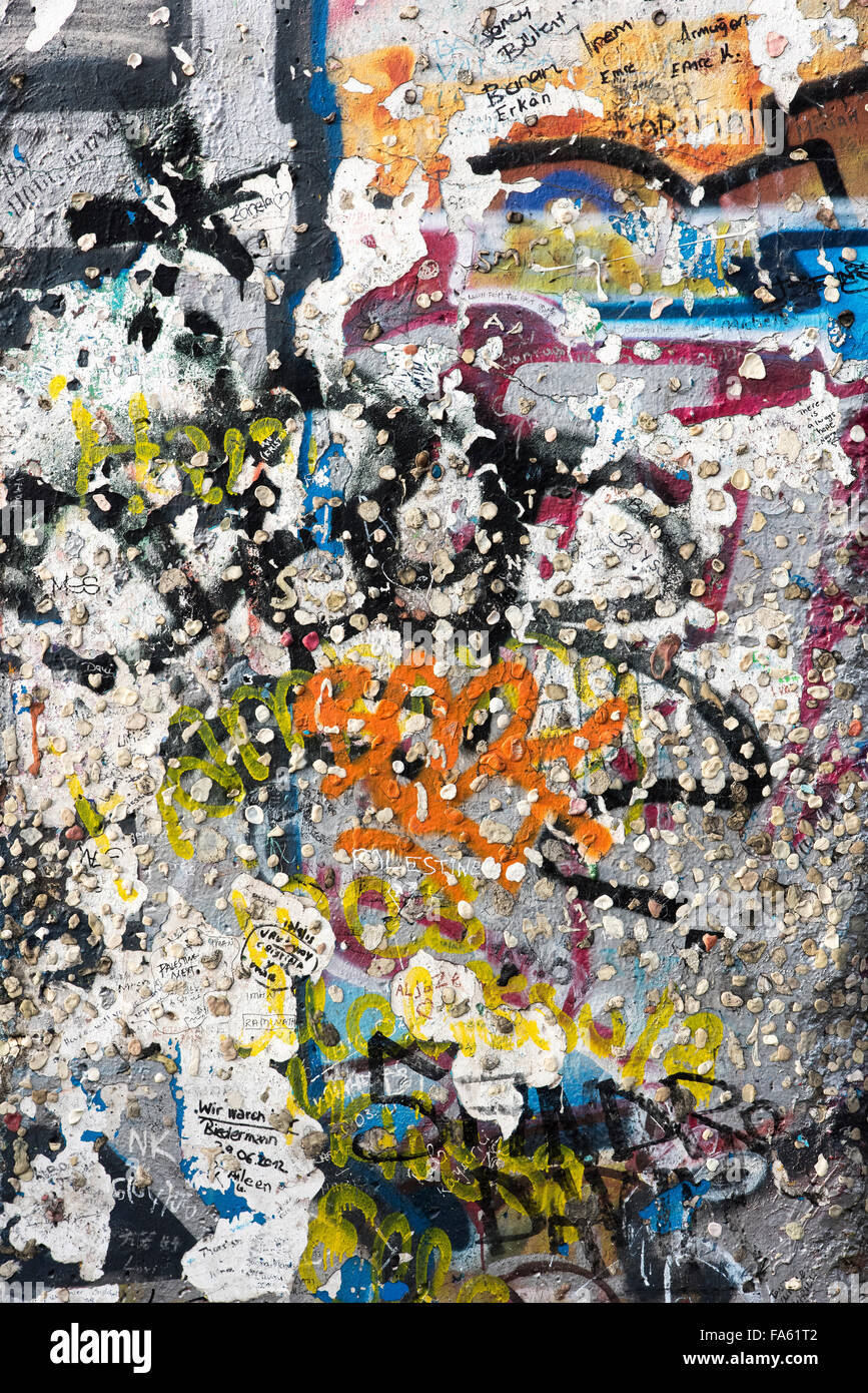 Berlin Wall at Potsdamer Platz Berlin Germany Stock Photo