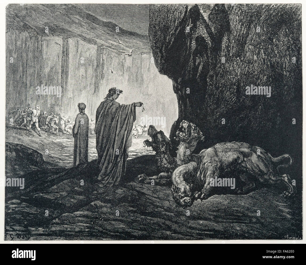 Dantes Inferno Engraving Stock Illustration - Download Image Now - Inferno,  Dante - Italian Poet, Hell - iStock