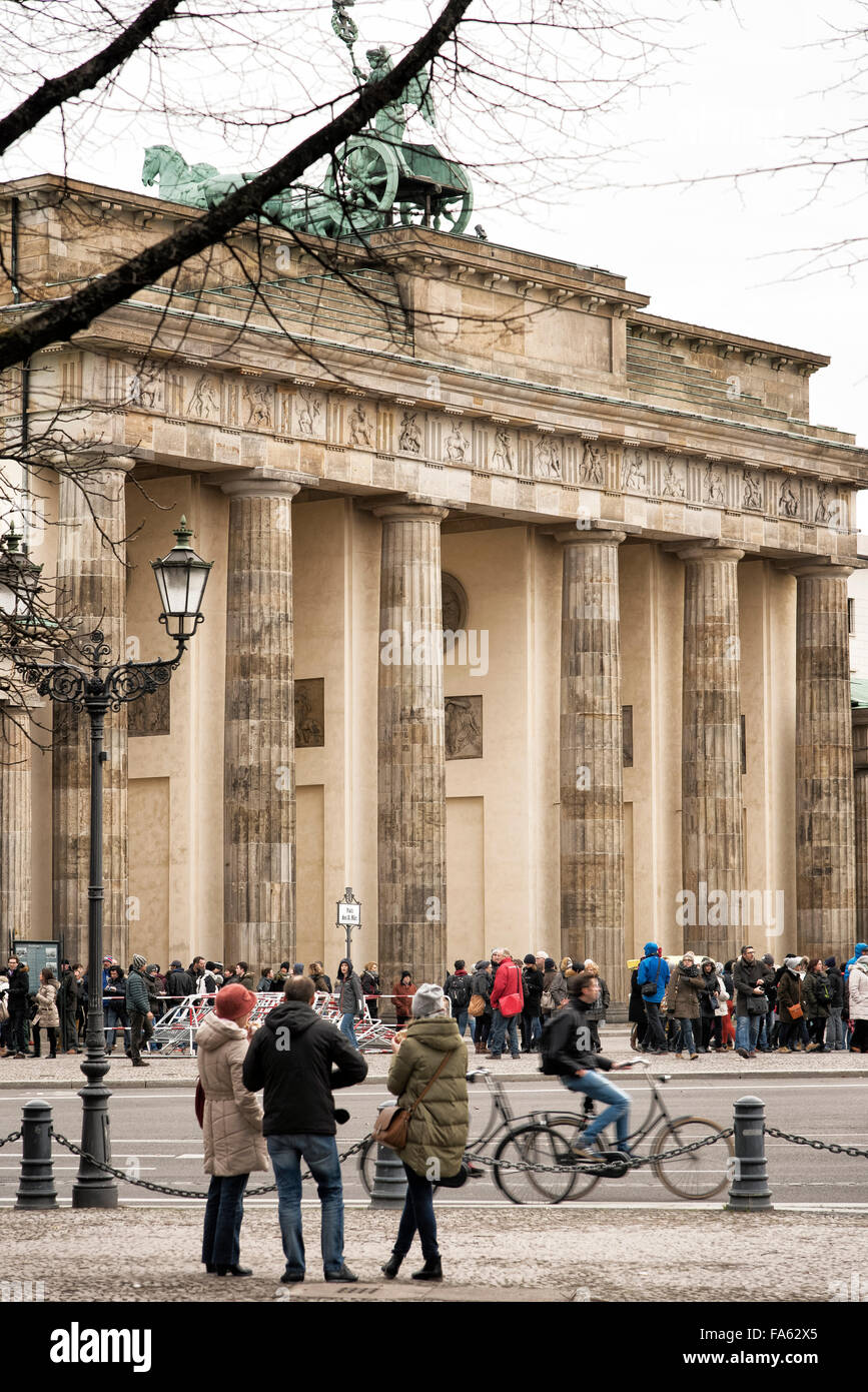 Brandenburg Gate Berlin Germany Stock Photo
