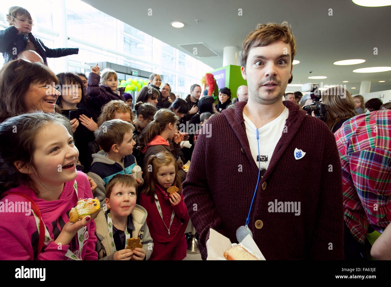 Barney Harwood children's TV presenter Stock Photo