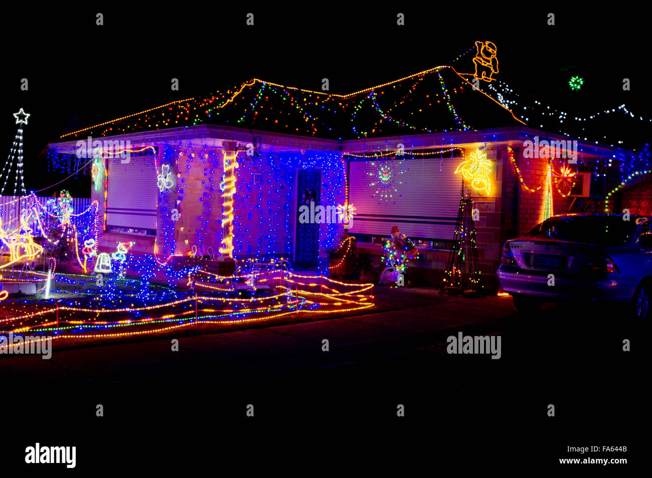 Adelaide Australia. 22nd December 2015. A house covered in beautiful