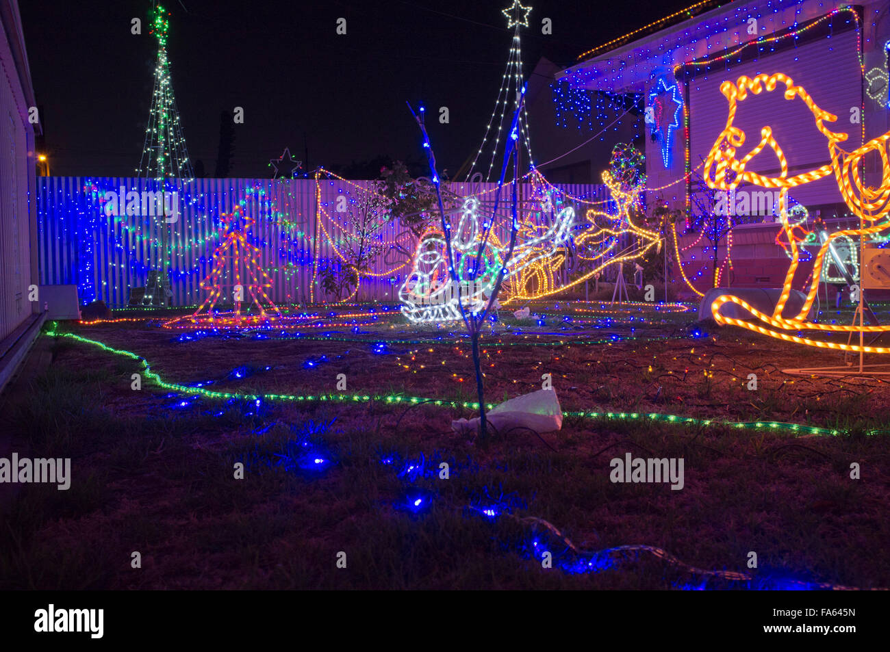 Adelaide Australia. 22nd December 2015. A house covered in beautiful