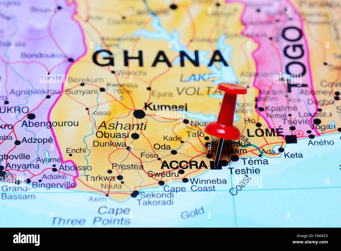 Ghana map hires stock photography and images Alamy