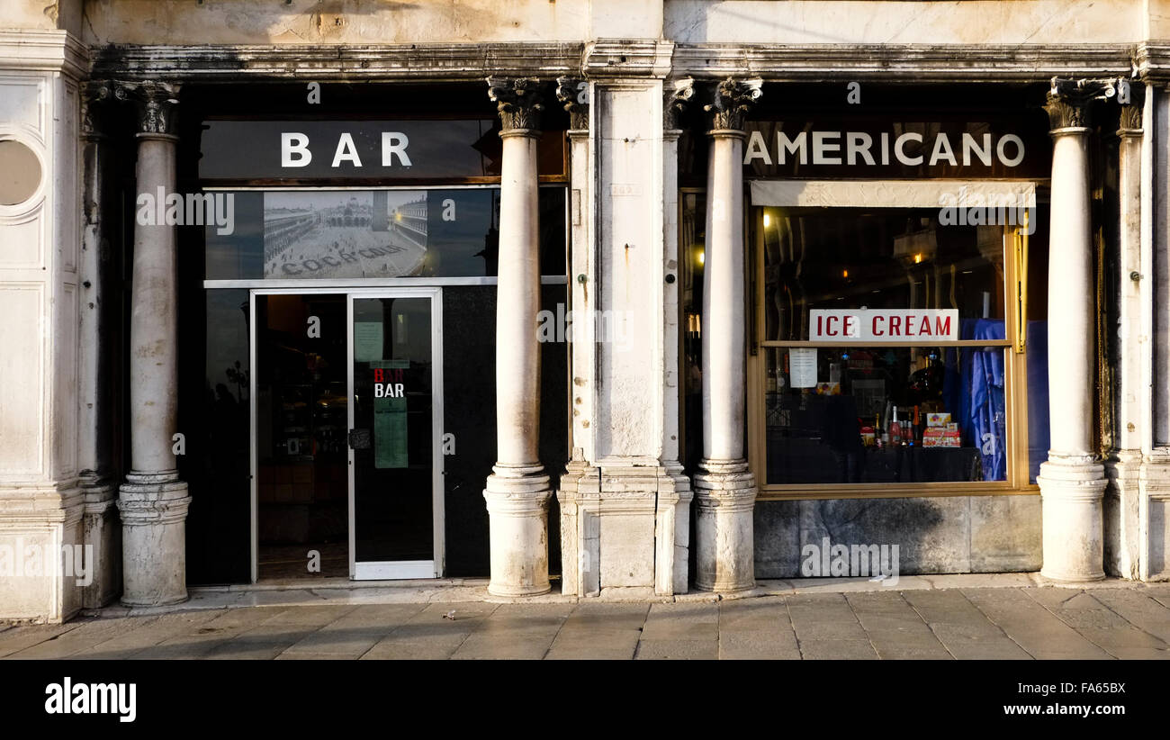 Bar Americano, Venice Stock Photo Alamy