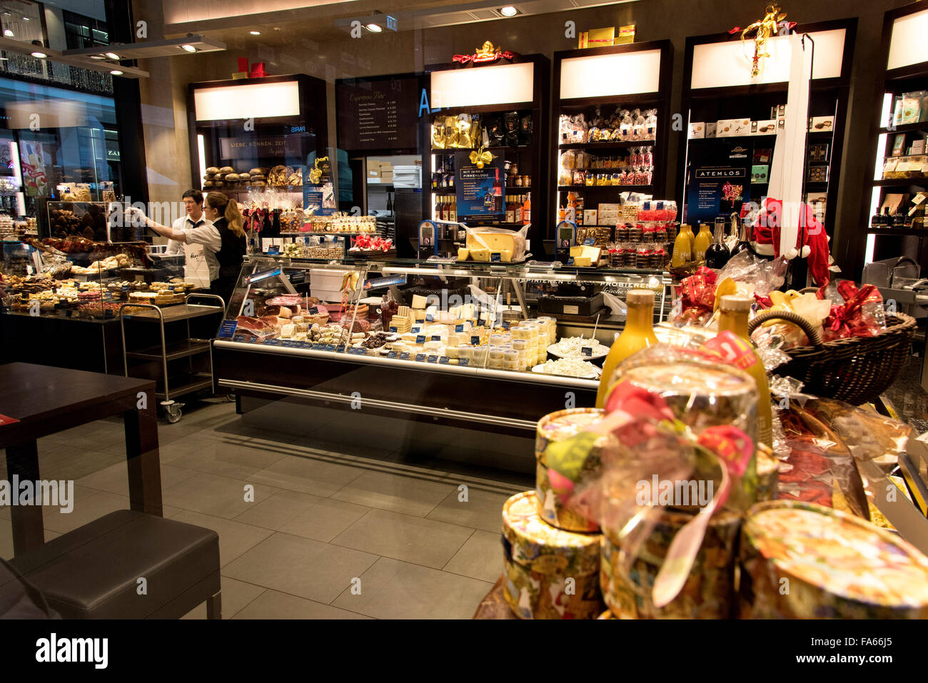 Deli at Mall of Berlin Germany Stock Photo