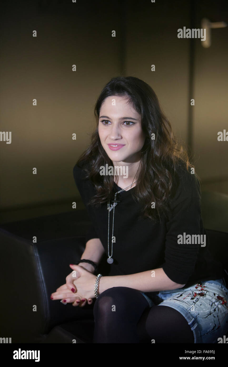 Lodovica Comello, italian actress, singer and dancer, who gained international popularity for her role in the series Violetta. Stock Photo