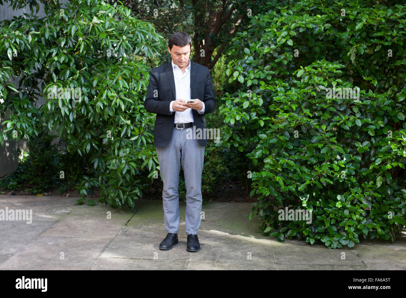 Thomas Piketty, French economist who works on wealth and income inequality, on a visit to Portugal. Stock Photo