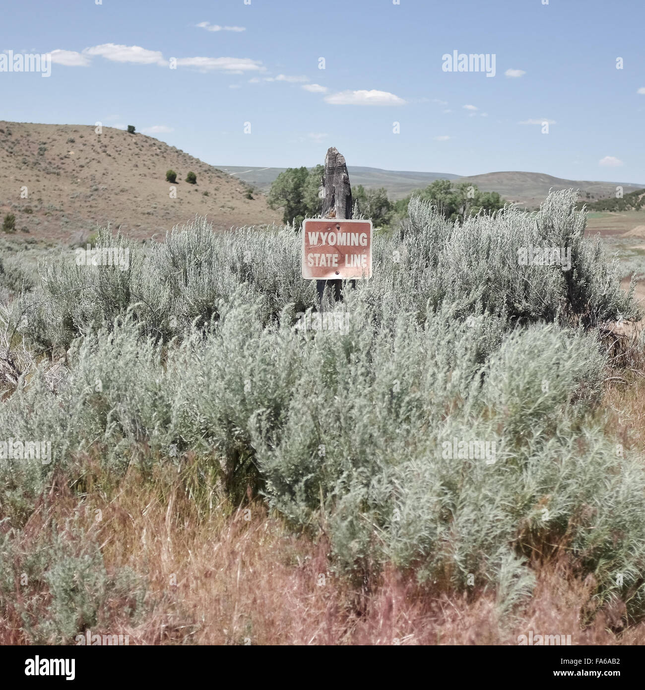 Wyoming sign hires stock photography and images Alamy