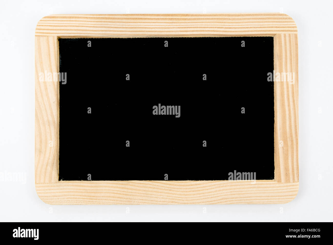 Vintage Chalkboard with wooden frame isolated on white Stock Photo - Alamy