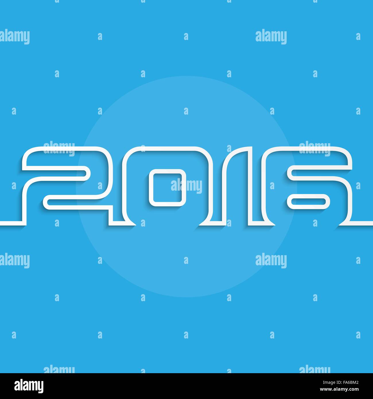 Happy New Year 2016 Greeting Card Design Stock Vector Image And Art Alamy