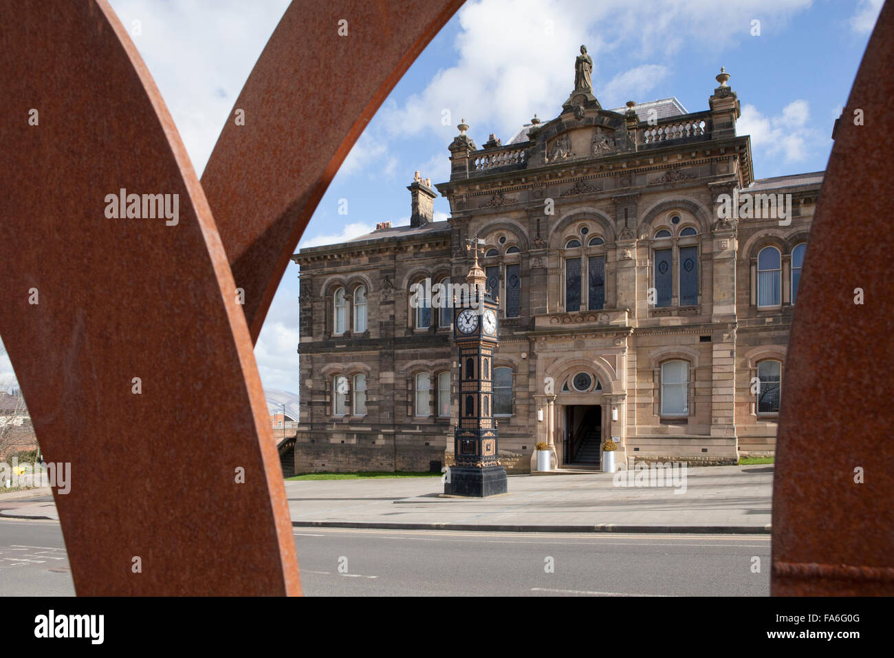 Gateshead's Old Town Hall - West Street, Gateshead, Tyne and Wear Stock Photo