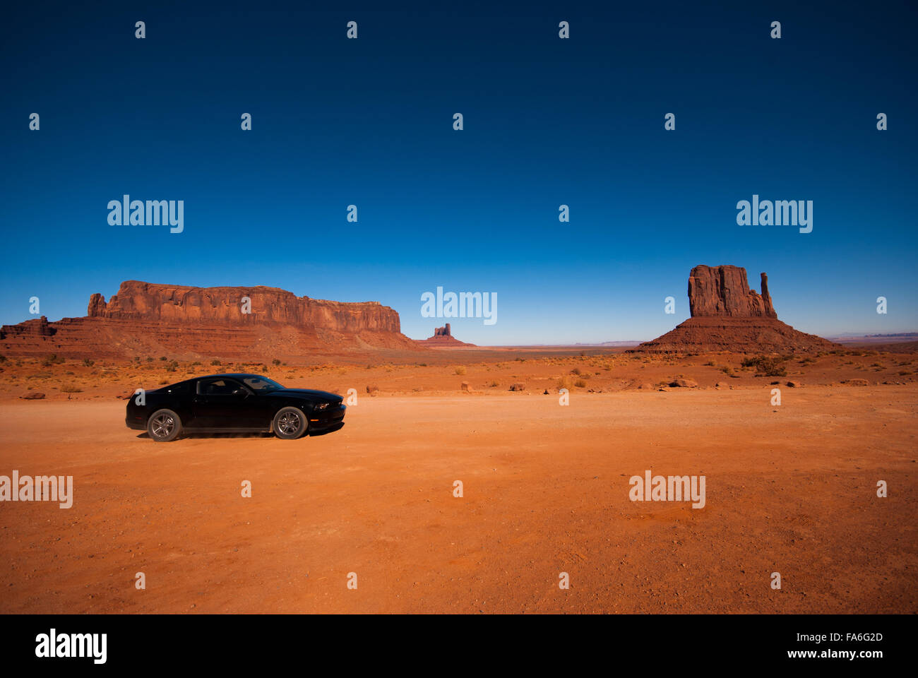 Ford Mustang in Monument Valley Stock Photo Alamy
