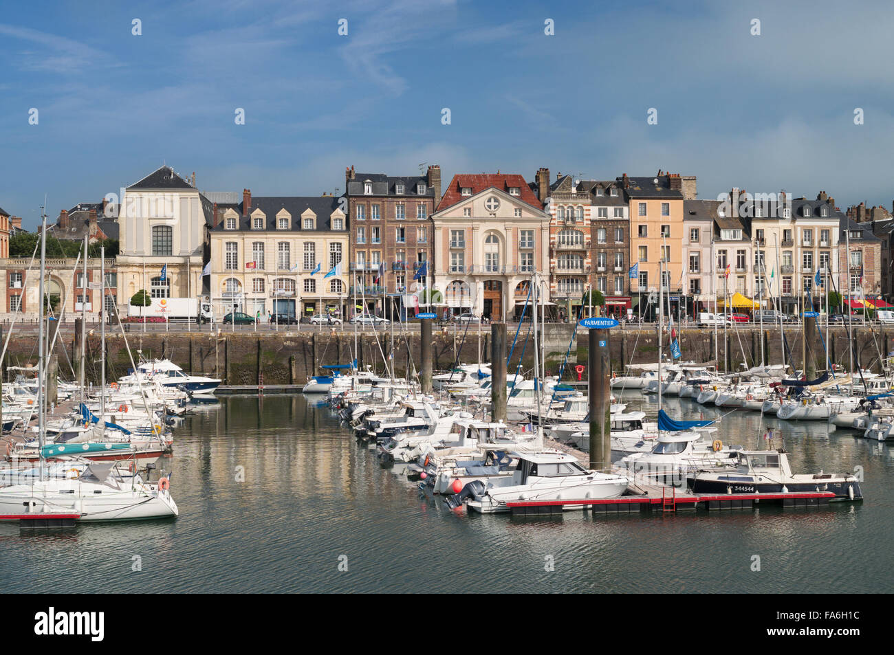 The marina in Dieppe, Seine-Maritime, Normandy, France, Europe Stock ...