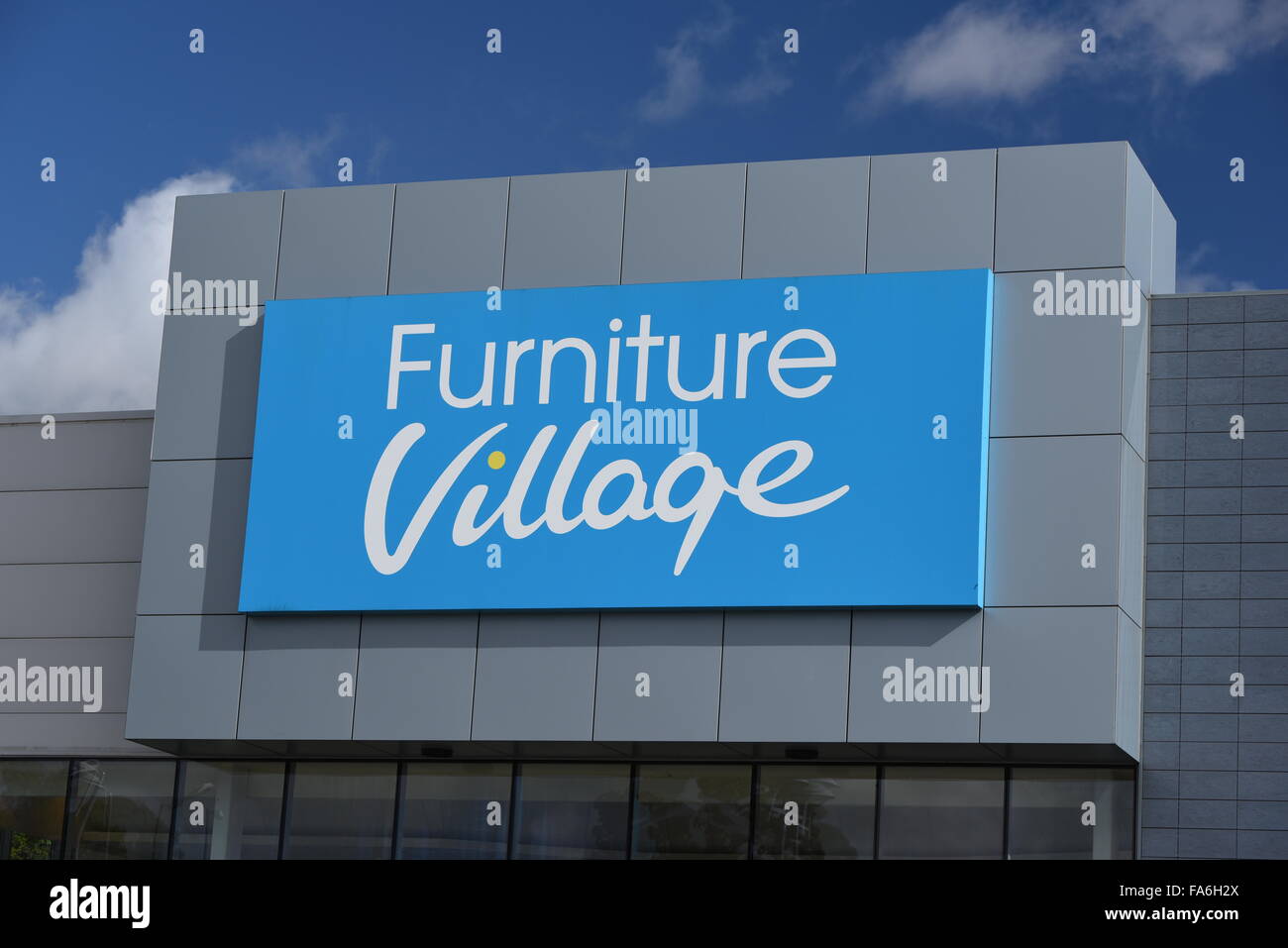 furniture village logo, solihull shop, uk Stock Photo Alamy