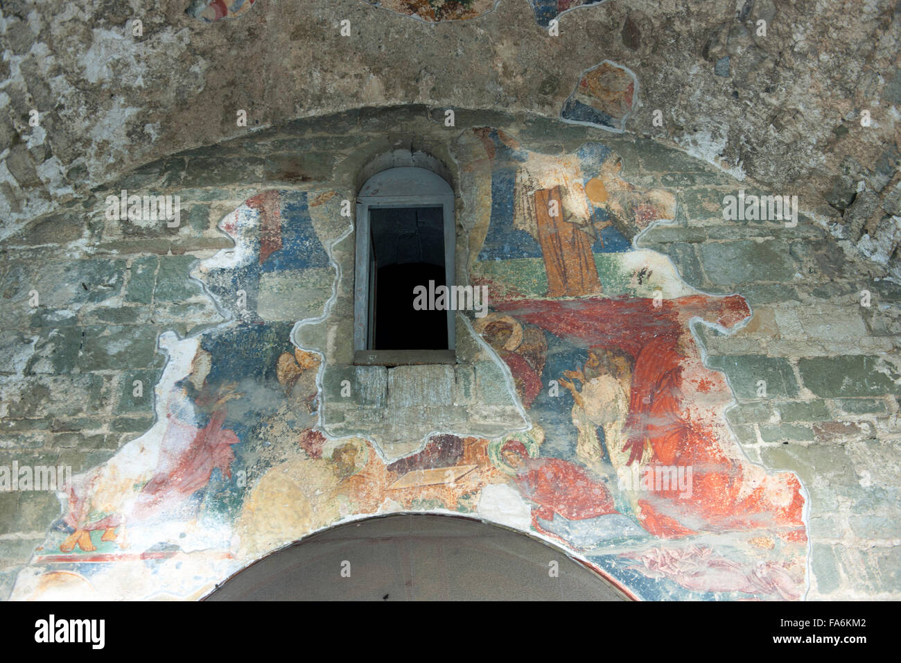 Türkei, östliche Schwarzmeeküste, Trabzon, Hagia Sophia Museum, Fresken in der Vorhalle Stock Photo