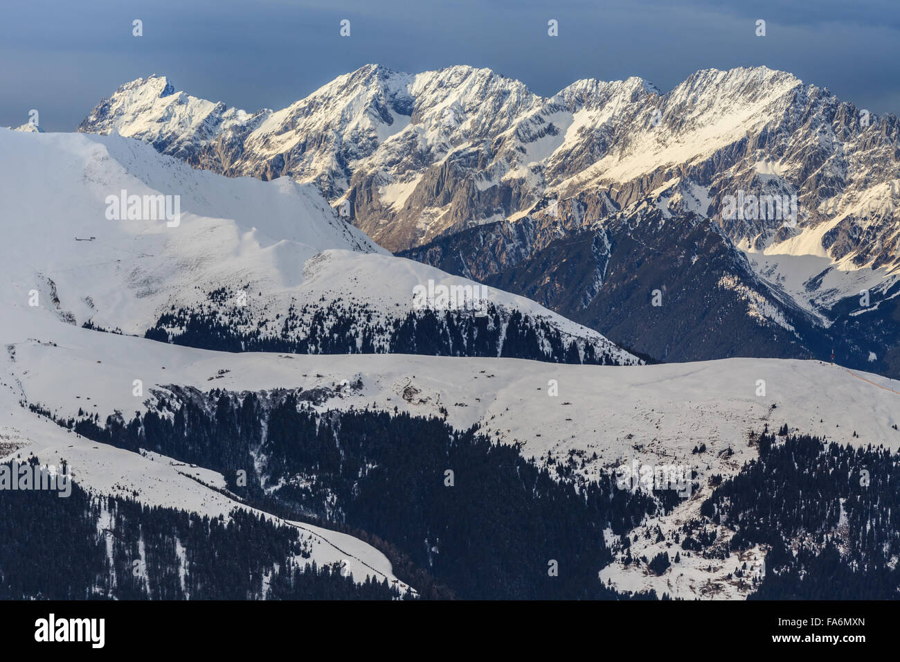 winter mountain landscape in Austria Stock Photo - Alamy