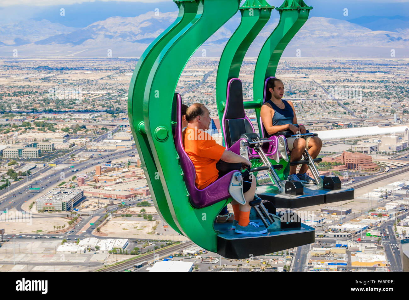 Insanity Thrill ride at the top of the Stratosphere Hotel, Las Vegas Stock  Photo - Alamy