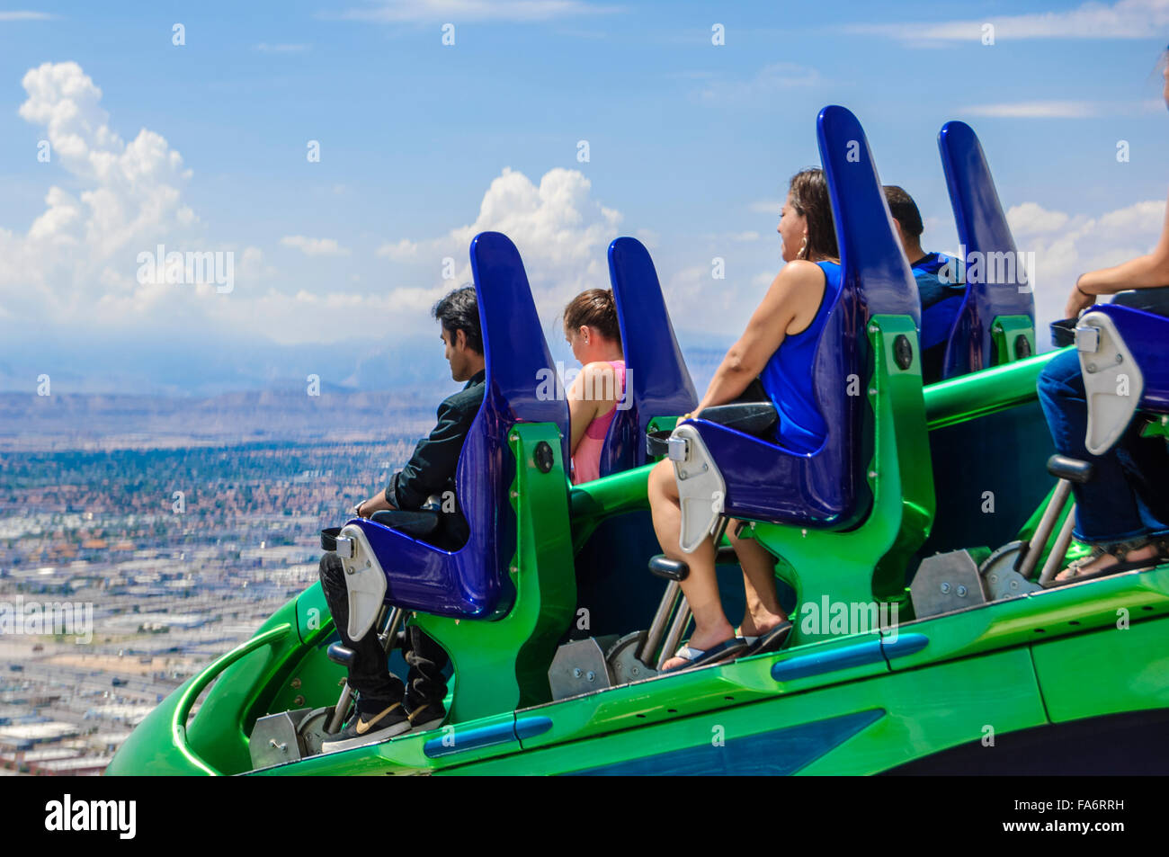 Thrill Ride Atop the Stratosphere Editorial Photo - Image of scary, weeeee:  96062926