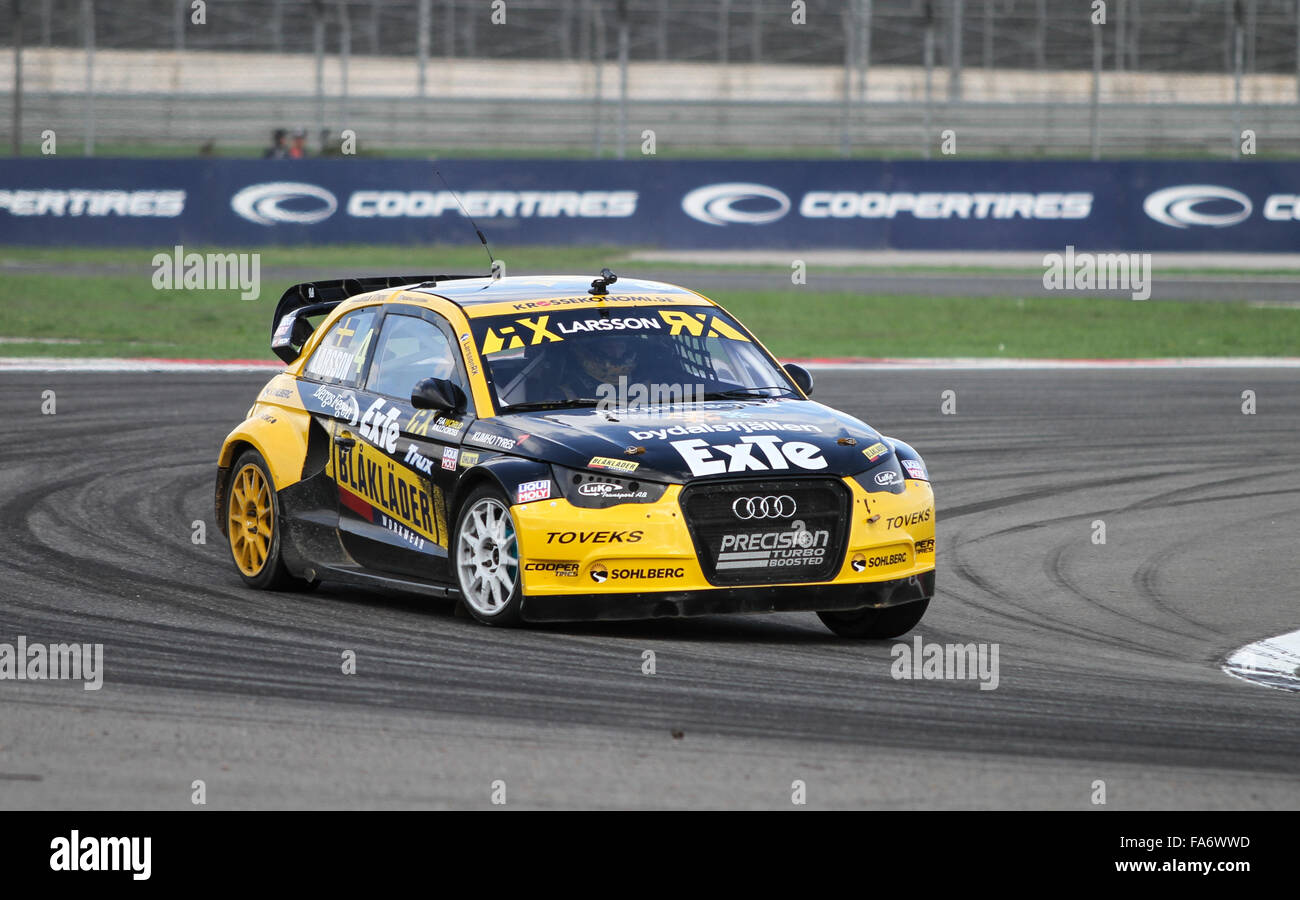 Robin Larsson Rally Robin Larsson drives Audi A1 in FIA World Rallycross Championship Stock ...