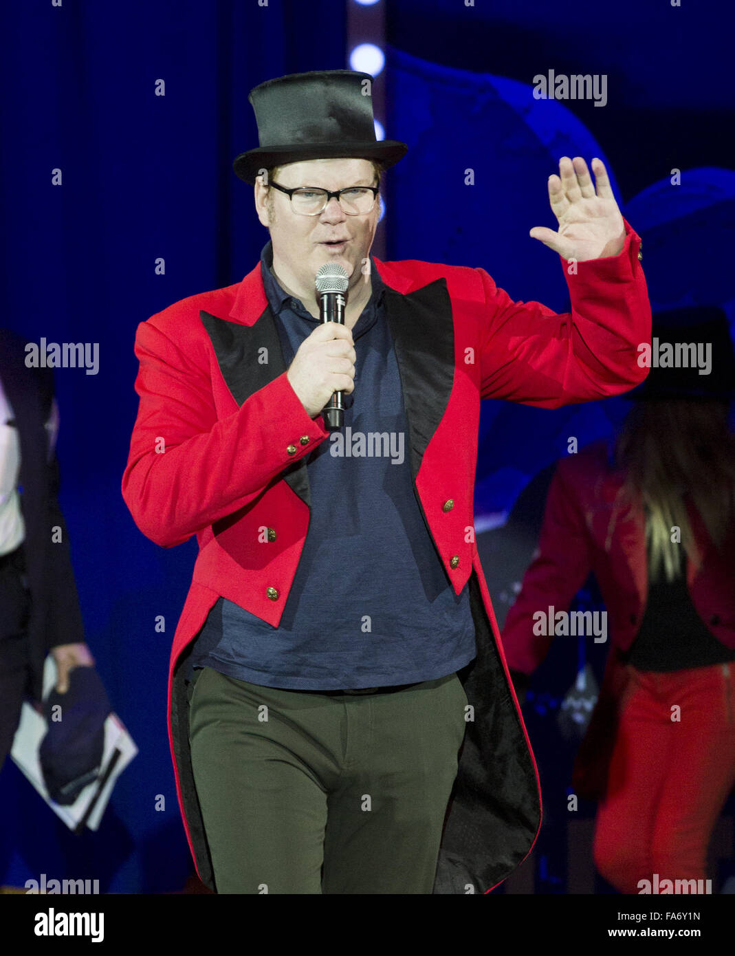 Jim Gaffigan and his family are Guest Ringmasters at Big Apple Circus