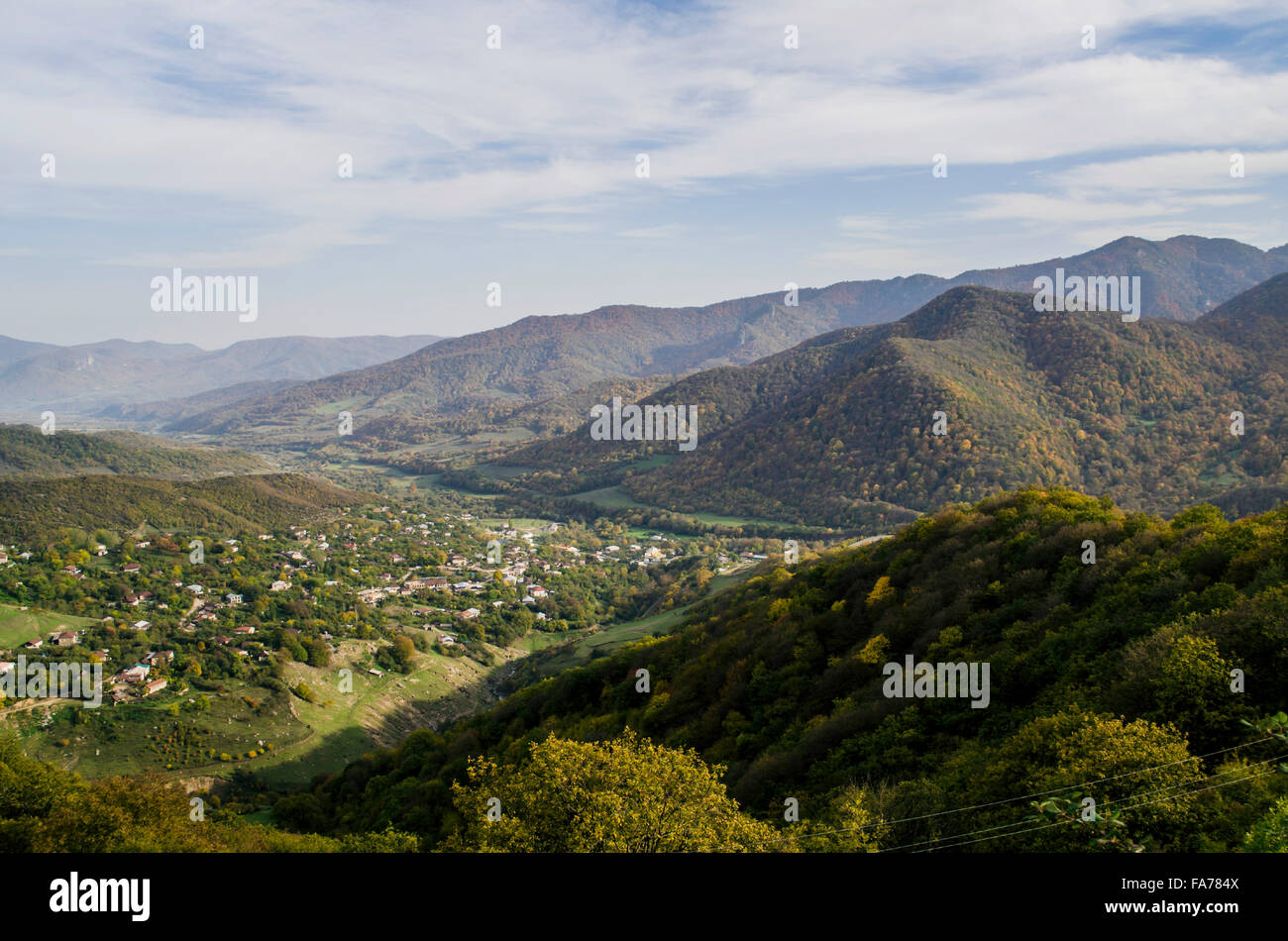 View of the mountain village Stock Photo - Alamy