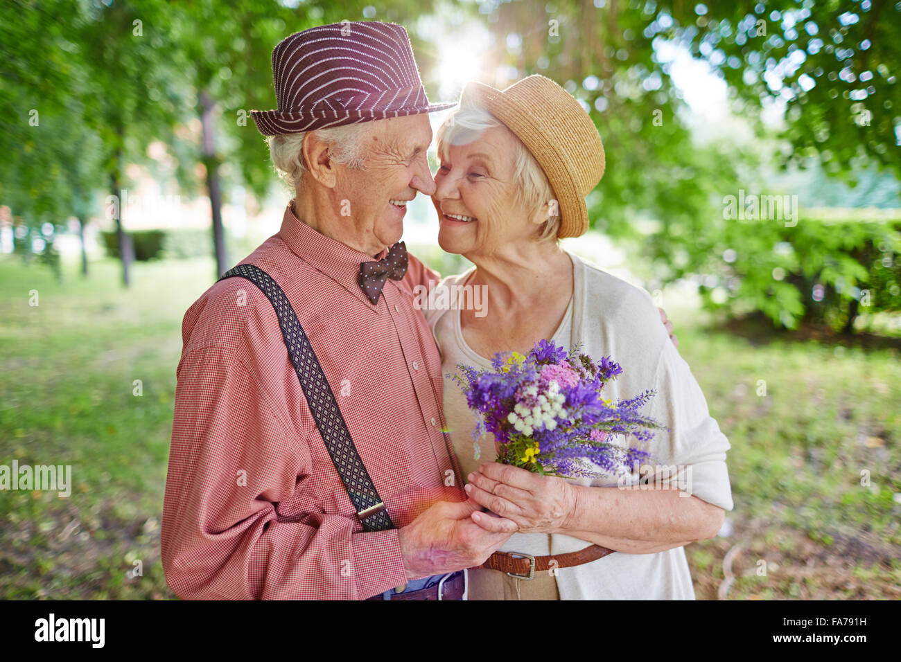 Elderly Couple In Love