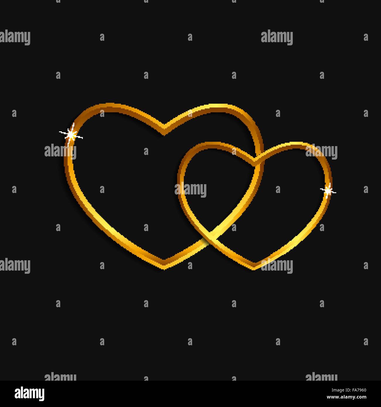 Happy Valentines Day Card. Vector Illustration Stock Vector Image & Art ...