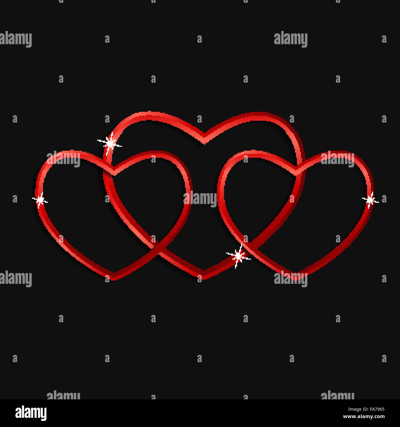 Happy Valentines Day Card. Vector Illustration Stock Vector Image & Art ...