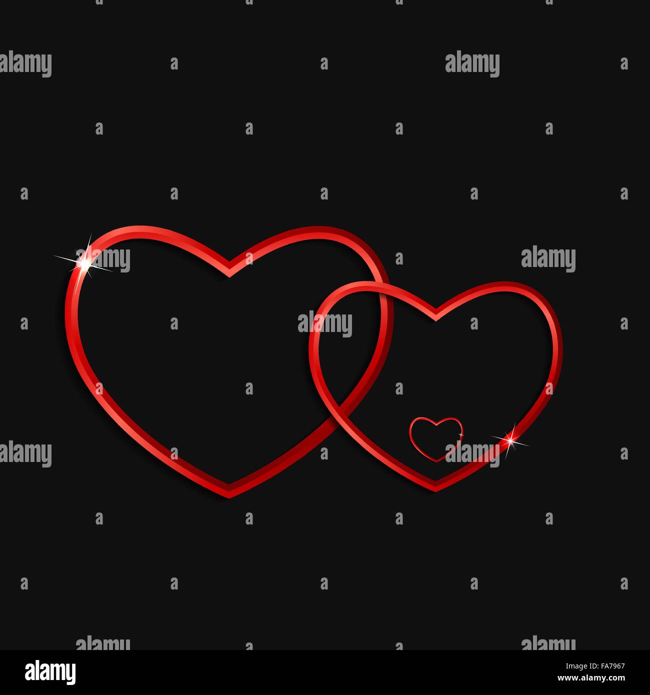Happy Valentines Day Card. Vector Illustration Stock Vector Image & Art ...