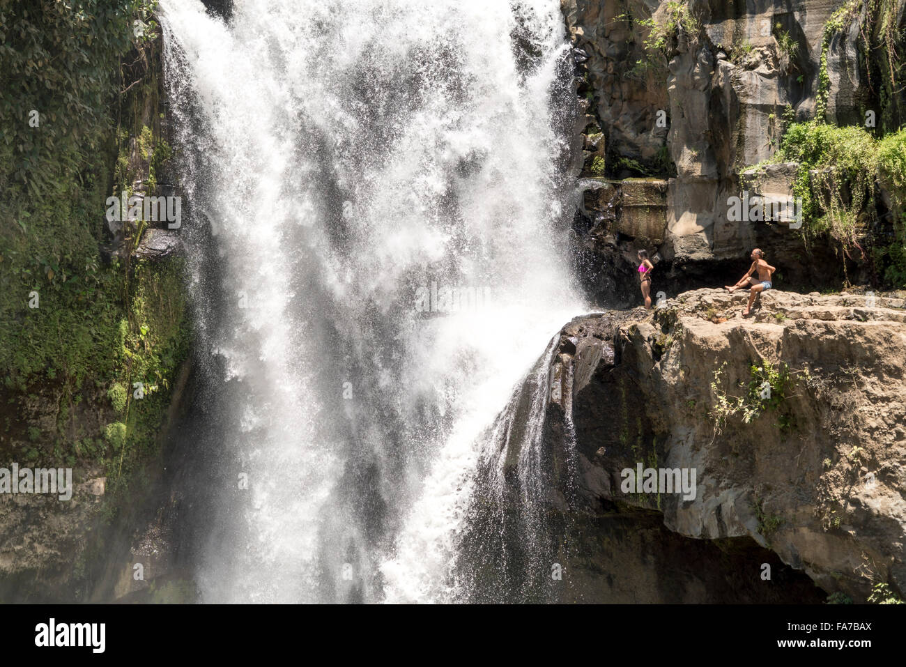 Tegenungan waterfall near Ubud, Bali, Indonesia Stock Photo
