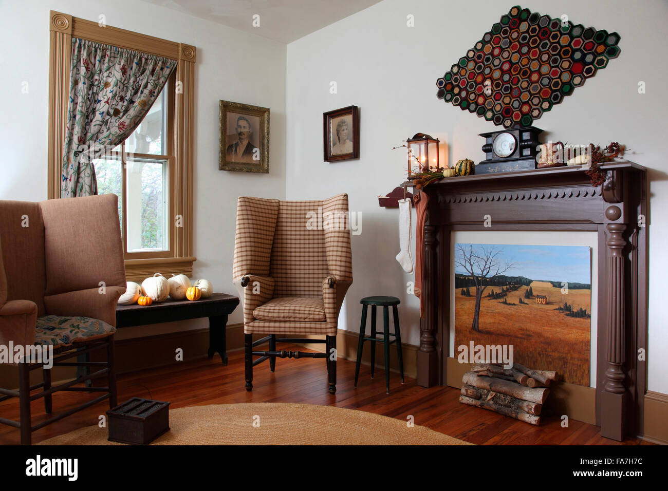 Wingback chair hires stock photography and images Alamy